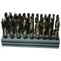 Qualtech Reduced Shank Drill Set, 2Flute, Imperial System of Measurement, 12 Minimum Drill Bit Size, 1 Ma DWD833SD-CO-SET